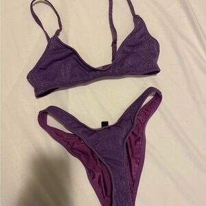 Triangl violet maia bikini set